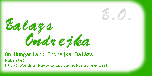 balazs ondrejka business card