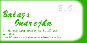 balazs ondrejka business card